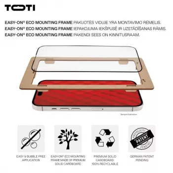 TOTI PREMIUM Premium Tempered Glass 3D Screen Protector Full Cover for Samsung Galaxy S24/S25