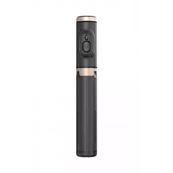 SEEK TOTI Selfie Stick ar Slēpto Dizainu un Stabilu Statīvu Q12, Melns