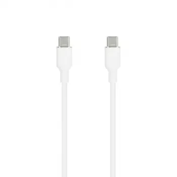 SEEK TOTI USB-C uz USB-C Silikona Kabelis 1m 3A Balts