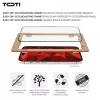 TOTI PREMIUM Premium Tempered Screen Protector Glass 3D Full Cover for Apple iPhone 16 Pro Max