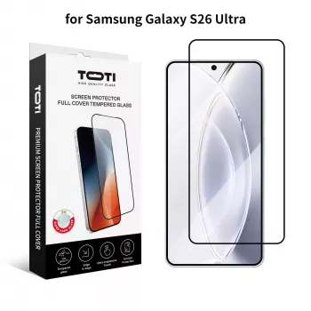 TOTI PREMIUM Rūdīta Stikla 2.5D Ekrāna Aizsargs Pilnam Pārklājumam Samsung Galaxy S26 Ultra
