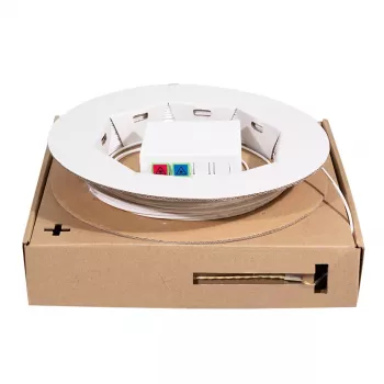 LOGILINK FTTH Connection Box - 2 x SC/APC Simplex Couplings - with 50 m Connection Cable