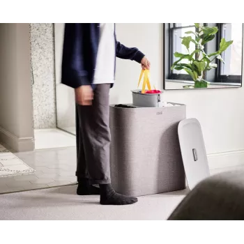 Joseph Joseph Tota Trio 90L Grey Laundry Separation Basket
