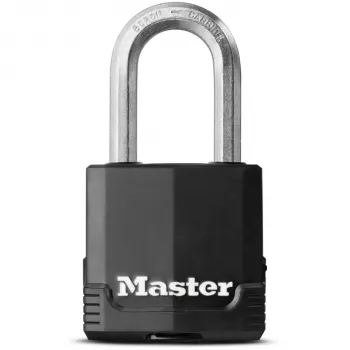 Master Lock M115EURDLF Excell Laminēta atslēga 49 mm korpuss, 38 mm cilpa, dažādas atslēgas, aizsargpārklājums, vārtiem, garāžām, žogiem