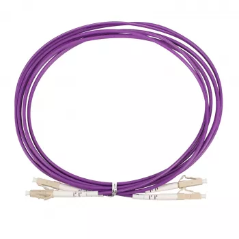 Extralink LC/UPC to LC/UPC Patch Cord, Multimode OM4 Duplex, 3,0mm, 3m