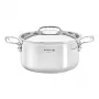 De Buyer Affinity Saucepot Stainless Steel ar vāku 24 cm