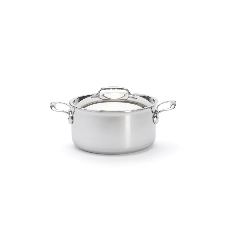 De Buyer Affinity Saucepot Stainless Steel ar vāku 24 cm