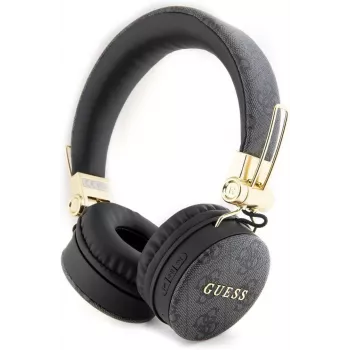 GUESS GUBH704GEMK Over-Ear Bluetooth austiņas, melnas, 4G Metal Logo