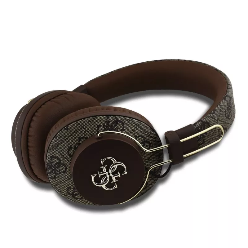 GUESS Wireless Bluetooth Headset 4G Metal Logo Brown GUBHS72P4FC4MW