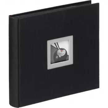 Walther Design FA-209-B Grāmatas iesējuma Jumbo Fotoalbums Melns 50 Lapas 26x26 cm