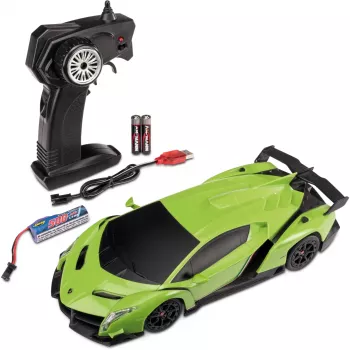 Carson 1:24 Lamborghini Veneno 2.4G 100% RTR RC Auto Zaļš