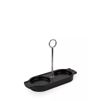 Peugeot Linea Keramikas Drip Paplāte Satīna Melna 18 cm