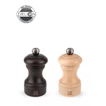 Peugeot Bistro Piparu un Sāls dzirnaviņu komplekts 10 cm Duo Natural un Chocolate