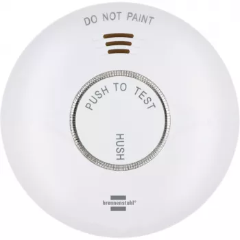 Brennenstuhl Connect WiFi RM A 3020 viedais dūmu detektors ar lietotnes vadību, bateriju darbināms, 120 mm x 36 mm, balts