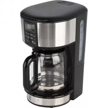 Russell Hobbs Buckingham 20680-56 Daļēji Automātiskā Filtra Kafijas Automāts, 1.25L, 1000W, Melns/Sudrabs