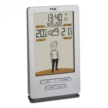 TFA WEATHER JACK 35.1166.54 Bezvadu Laika Stacija ar 12-24 Stundu Prognozi