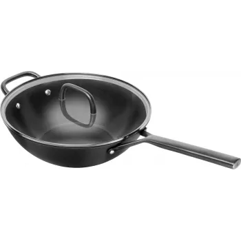 ZWILLING Milano Wok ar stikla vāku 30 cm, Melns