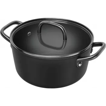 ZWILLING Milano Stock Pot ar stikla vāku 24 cm, Melns