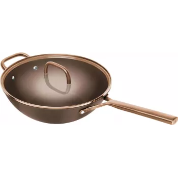 ZWILLING Milano Wok ar stikla vāku 30 cm, Brūns