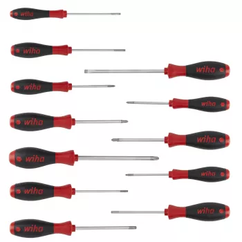 Wiha Skrūvgriežu komplekts SoftFinish 12 gab. Slotted PH PZ TORX (302HK12)