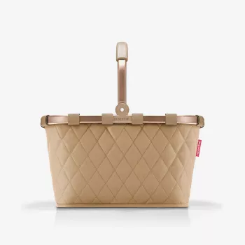 Reisenthel Carrybag Frame Rhombus iepirkumu grozs, ingvera krāsā, alumīnija rāmis, 22 l (BK6046)