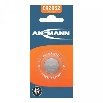 Ansmann 5020122 CR2032 litija pulksteņa baterija (3V, 230mAh) - 10 iepakojums - Sudraba