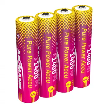 ANSMANN PurePower AAA 1400 mAh 1.5 V Li-Ion akumulatori, 4 gab. (1311-0034)