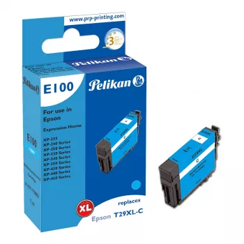 Pelikan E100 saderīga tintes kasetne ciāna High Yield Epson XP-235/240/250/330/340/350/430/440/450