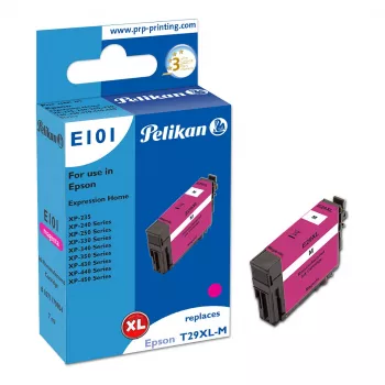 Pelikan E101 saderīga tintes kasetne Magenta High Yield (XL) Epson XP-450 XP-440 XP-430 XP-350 XP-340 XP-330 XP-250 XP-240 XP-235 - 1 iepakojums