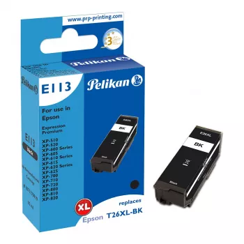 Pelikan E113 saderīga printera kasetne Melna High Yield (XL) Epson Expression Premium XP sērijai