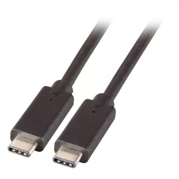 EFB USB 3.2 Gen 1 SuperSpeed kabelis, USB-C uz USB-C, 3A, 5Gbps, 2m, Melns