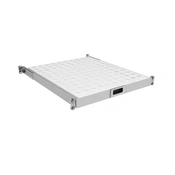 EFB 19 inch 1U izvelkamais plaukts, dziļums 550-650 mm, 30 kg slodze, RAL7035 gaiši pelēks