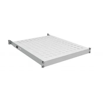 EFB Electronics 19 inch 1U fiksēts plaukts, uzstādīšanas dziļums 750-850 mm, kravnesība 120 kg, skapja dziļums 1000 mm, RAL 7035 gaiši pelēks