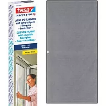 Tesa Insect Stop Clip On 55360 Floor to Ceiling 2.4x1.2m Antracīts