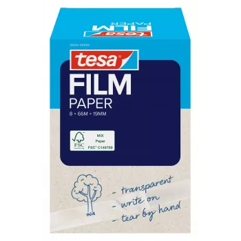 Tesa Paper Tape 8 Rolls Transparent Writable Folding Box (59216-00000-00)