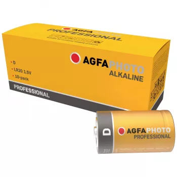 AGFAPHOTO Professional LR20 Mono D Alkaline Battery 1,5V 10-Pack