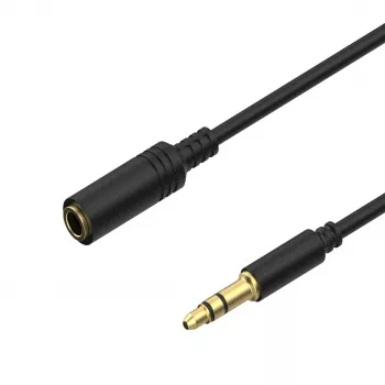 ShiverPeaks Audio 3,5mm Jack Cable Mini Flex 1,5m Black