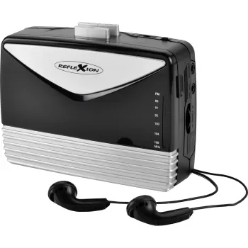 REFLEXION WMR01BK DAB+ & FM Radio ar Bluetooth, USB, AUX, Austiņu Ieja, LCD Displejs, Dubultā Modinātājfunkcija, Melns