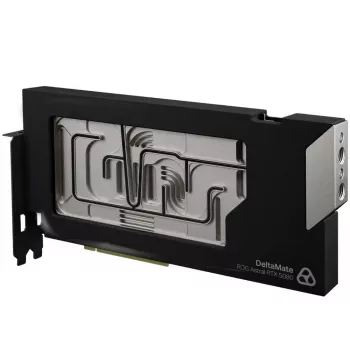 Thermal Grizzly DeltaMate 5080 Astral GPU Water Block, ARGB, with Backplate - Acrylic, Black