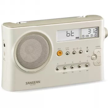 Sangean PR-D4 BT portatīvais AM/FM radio ar Bluetooth – Pastel Cream