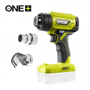 RYOBI One+ 18V Bezvadu Karstā Gaisa Pistole R18HG-0 (Tikai Korpusam) - 250°C/460°C, 170 L/min