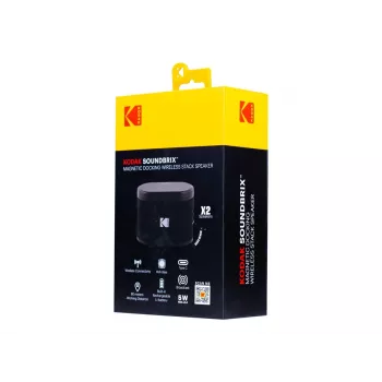 Kodak SoundBrix bezvadu kraujas skaļrunis (Bass Black), 2PCS