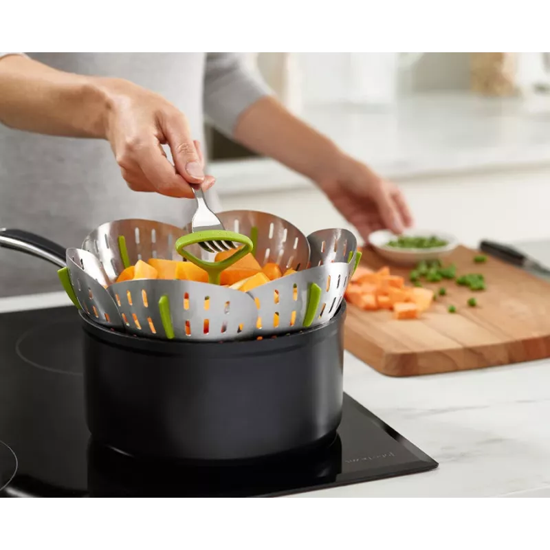 Joseph Joseph Bloom Stainless Steel Folding Steamer Basket - 16 cm