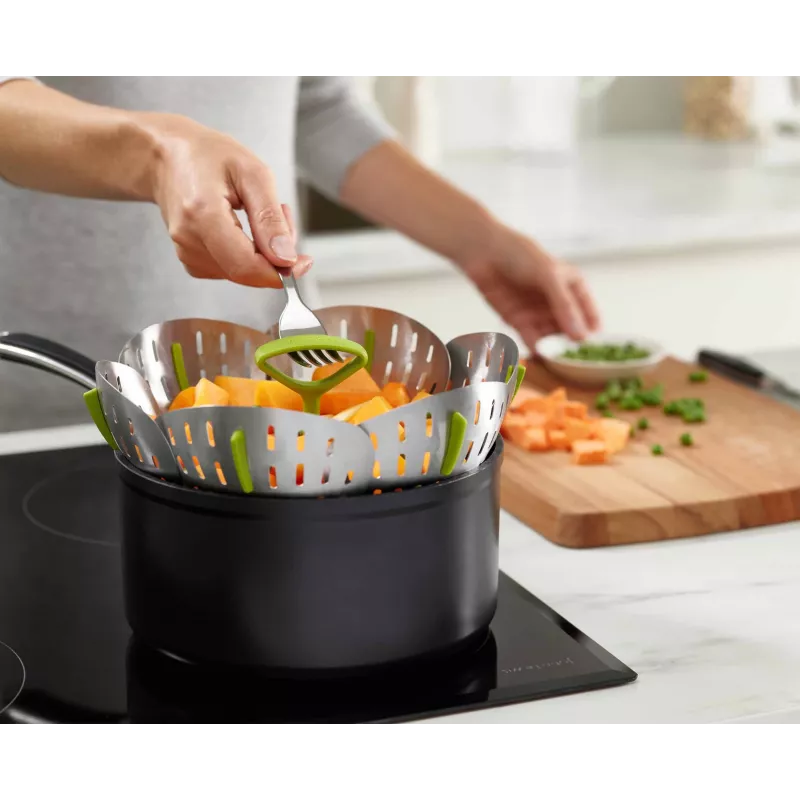 Joseph Joseph Bloom Stainless Steel Folding Steamer Basket - 16 cm