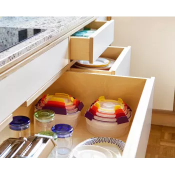 Joseph Joseph Nest Lock 4-Piece Multic. Round Food Container Set