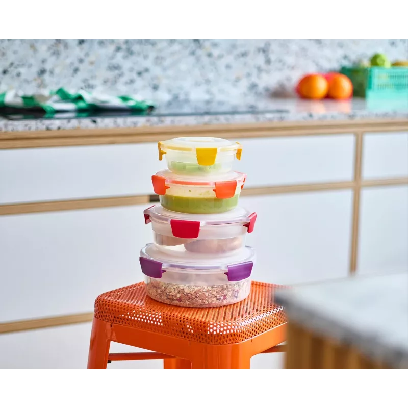 Joseph Joseph Nest Lock 4-Piece Multic. Round Food Container Set