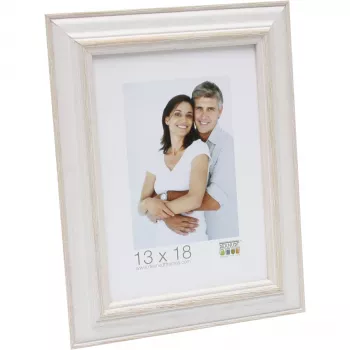 Deknudt S221H1 Wood Picture Frame 13x18 cm Beige White