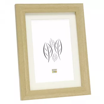 Deknudt S66KH1 P1 15x20 Wood Oak Photo Frame with Passe-partout