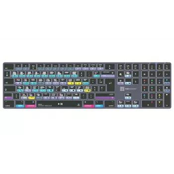 LogicKeyboard DaVinci Resolve 18 Titan FR (Mac) - French AZERTY Layout, Backlit, Wired USB