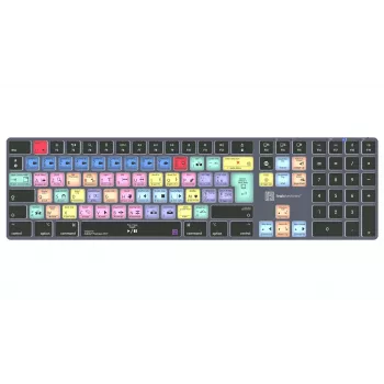 LogicKeyboard Adobe Premiere Pro CC Titan FR (Mac) - French AZERTY Layout, Backlit, Wired USB Keyboard